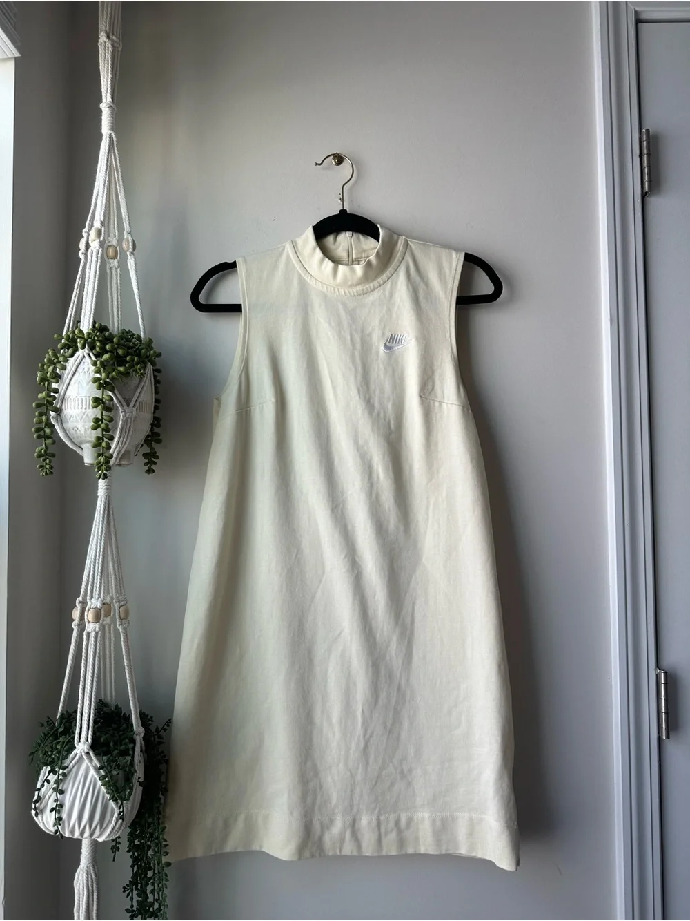 Nike light yellow Sleeveless Dress